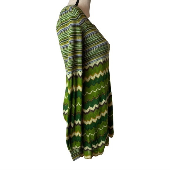 Free People Tunic Sweater Y2K Dancing Chevron Medium - Picture 8 of 13